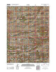 Green Top Mountain Wyoming Historical topographic map, 1:24000 scale, 7.5 X 7.5 Minute, Year 2012