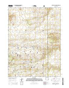 Green Top Mountain Wyoming Current topographic map, 1:24000 scale, 7.5 X 7.5 Minute, Year 2015
