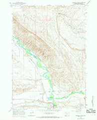 Greybull North Wyoming Historical topographic map, 1:24000 scale, 7.5 X 7.5 Minute, Year 1966