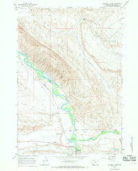 Greybull North Wyoming Historical topographic map, 1:24000 scale, 7.5 X 7.5 Minute, Year 1966