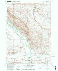 Greybull North Wyoming Historical topographic map, 1:24000 scale, 7.5 X 7.5 Minute, Year 1966