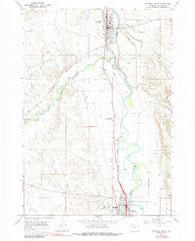 Greybull South Wyoming Historical topographic map, 1:24000 scale, 7.5 X 7.5 Minute, Year 1966