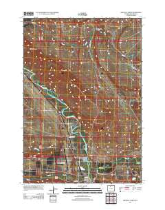 Greybull North Wyoming Historical topographic map, 1:24000 scale, 7.5 X 7.5 Minute, Year 2012