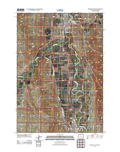 Greybull South Wyoming Historical topographic map, 1:24000 scale, 7.5 X 7.5 Minute, Year 2012