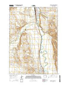 Greybull South Wyoming Current topographic map, 1:24000 scale, 7.5 X 7.5 Minute, Year 2015