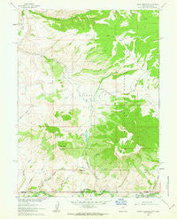 Grieve Reservoir Wyoming Historical topographic map, 1:24000 scale, 7.5 X 7.5 Minute, Year 1961