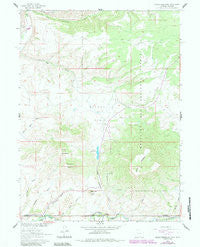 Grieve Reservoir Wyoming Historical topographic map, 1:24000 scale, 7.5 X 7.5 Minute, Year 1961