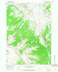 Grizzly Lake Wyoming Historical topographic map, 1:24000 scale, 7.5 X 7.5 Minute, Year 1965