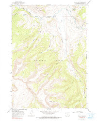 Grizzly Lake Wyoming Historical topographic map, 1:24000 scale, 7.5 X 7.5 Minute, Year 1965