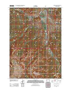Grizzly Lake Wyoming Historical topographic map, 1:24000 scale, 7.5 X 7.5 Minute, Year 2012