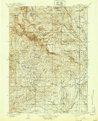 Gros Ventre Wyoming Historical topographic map, 1:125000 scale, 30 X 30 Minute, Year 1910