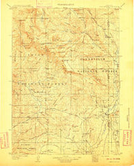 Gros Ventre Wyoming Historical topographic map, 1:125000 scale, 30 X 30 Minute, Year 1910