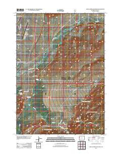 Gros Ventre Junction Wyoming Historical topographic map, 1:24000 scale, 7.5 X 7.5 Minute, Year 2012