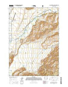 Gros Ventre Junction Wyoming Current topographic map, 1:24000 scale, 7.5 X 7.5 Minute, Year 2015