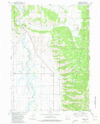 Grover Wyoming Historical topographic map, 1:24000 scale, 7.5 X 7.5 Minute, Year 1980