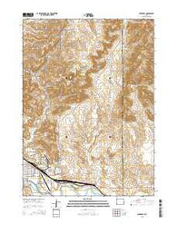 Guernsey Wyoming Current topographic map, 1:24000 scale, 7.5 X 7.5 Minute, Year 2015