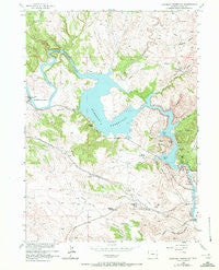 Guernsey Reservoir Wyoming Historical topographic map, 1:24000 scale, 7.5 X 7.5 Minute, Year 1971