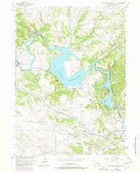 Guernsey Reservoir Wyoming Historical topographic map, 1:24000 scale, 7.5 X 7.5 Minute, Year 1950