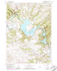 Guernsey Reservoir Wyoming Historical topographic map, 1:24000 scale, 7.5 X 7.5 Minute, Year 1950