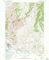 Guernsey Wyoming Historical topographic map, 1:24000 scale, 7.5 X 7.5 Minute, Year 1950