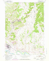 Guernsey Wyoming Historical topographic map, 1:24000 scale, 7.5 X 7.5 Minute, Year 1950