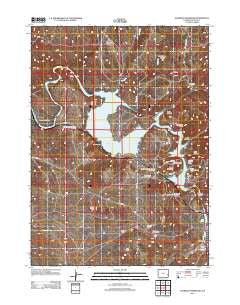 Guernsey Reservoir Wyoming Historical topographic map, 1:24000 scale, 7.5 X 7.5 Minute, Year 2012