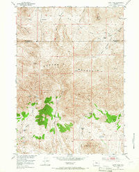 Guffy Peak Wyoming Historical topographic map, 1:24000 scale, 7.5 X 7.5 Minute, Year 1952