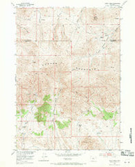 Guffy Peak Wyoming Historical topographic map, 1:24000 scale, 7.5 X 7.5 Minute, Year 1952