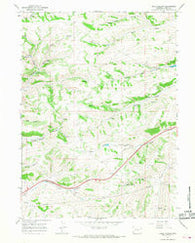Guild Hollow Wyoming Historical topographic map, 1:24000 scale, 7.5 X 7.5 Minute, Year 1965