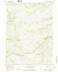 Guild Hollow Wyoming Historical topographic map, 1:24000 scale, 7.5 X 7.5 Minute, Year 1965