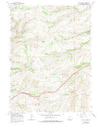 Guild Hollow Wyoming Historical topographic map, 1:24000 scale, 7.5 X 7.5 Minute, Year 1965