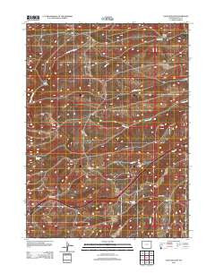 Guild Hollow Wyoming Historical topographic map, 1:24000 scale, 7.5 X 7.5 Minute, Year 2012