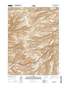 Guild Hollow Wyoming Current topographic map, 1:24000 scale, 7.5 X 7.5 Minute, Year 2015