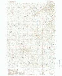 Gumbo Hill Wyoming Historical topographic map, 1:24000 scale, 7.5 X 7.5 Minute, Year 1984