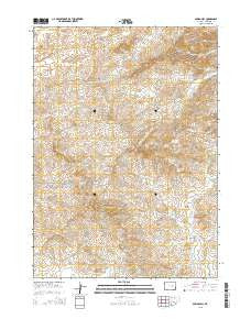 Gumbo Hill Wyoming Current topographic map, 1:24000 scale, 7.5 X 7.5 Minute, Year 2015