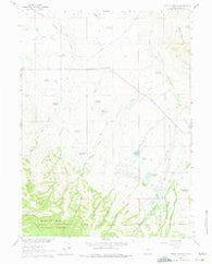 Gunst Reservoir Wyoming Historical topographic map, 1:24000 scale, 7.5 X 7.5 Minute, Year 1961
