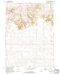 Gurney Peak Wyoming Historical topographic map, 1:24000 scale, 7.5 X 7.5 Minute, Year 1991