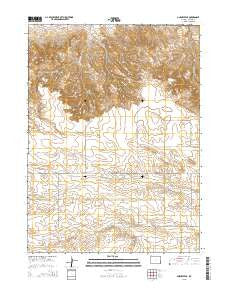 Gurney Peak Wyoming Current topographic map, 1:24000 scale, 7.5 X 7.5 Minute, Year 2015