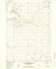 Habig Spring Wyoming Historical topographic map, 1:24000 scale, 7.5 X 7.5 Minute, Year 1960