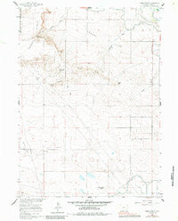 Habig Spring Wyoming Historical topographic map, 1:24000 scale, 7.5 X 7.5 Minute, Year 1960