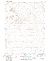 Habig Spring Wyoming Historical topographic map, 1:24000 scale, 7.5 X 7.5 Minute, Year 1960