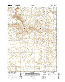 Habig Spring Wyoming Current topographic map, 1:24000 scale, 7.5 X 7.5 Minute, Year 2015