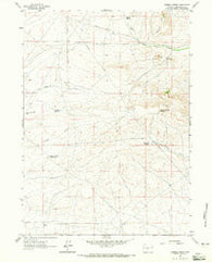 Hadsell Spring Wyoming Historical topographic map, 1:24000 scale, 7.5 X 7.5 Minute, Year 1961