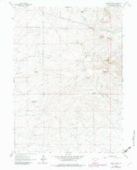Hadsell Spring Wyoming Historical topographic map, 1:24000 scale, 7.5 X 7.5 Minute, Year 1961
