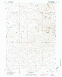 Hadsell Spring Wyoming Historical topographic map, 1:24000 scale, 7.5 X 7.5 Minute, Year 1961