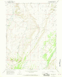 Hague Creek Wyoming Historical topographic map, 1:24000 scale, 7.5 X 7.5 Minute, Year 1965