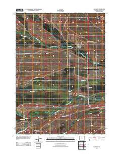 Halfway Wyoming Historical topographic map, 1:24000 scale, 7.5 X 7.5 Minute, Year 2012