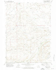 Halfway Hill Wyoming Historical topographic map, 1:24000 scale, 7.5 X 7.5 Minute, Year 1971