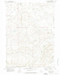 Halfway Hill Wyoming Historical topographic map, 1:24000 scale, 7.5 X 7.5 Minute, Year 1971