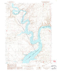 Halfway Hollow East Wyoming Historical topographic map, 1:24000 scale, 7.5 X 7.5 Minute, Year 1987
